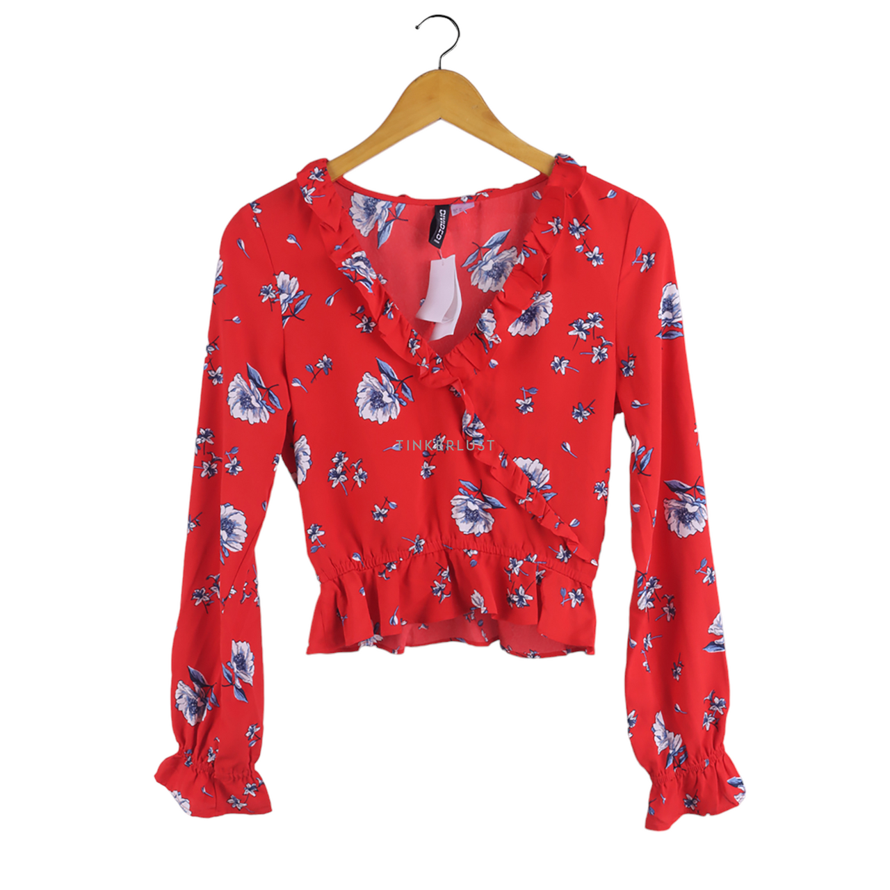 H&m red hotsell floral blouse